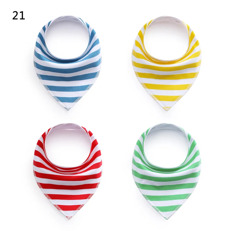 2021 4pcs cotton baby bib cloth bandana bibs for babies odontologia regalo de Navidad de bebe tela para baberos