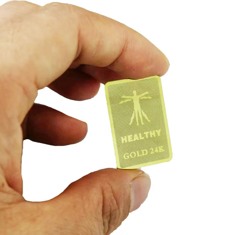 24K gold quantum Radiation blocker stickers mobile Phone shiled EMF Protection sticker Anti Radiation Cell Phone chip