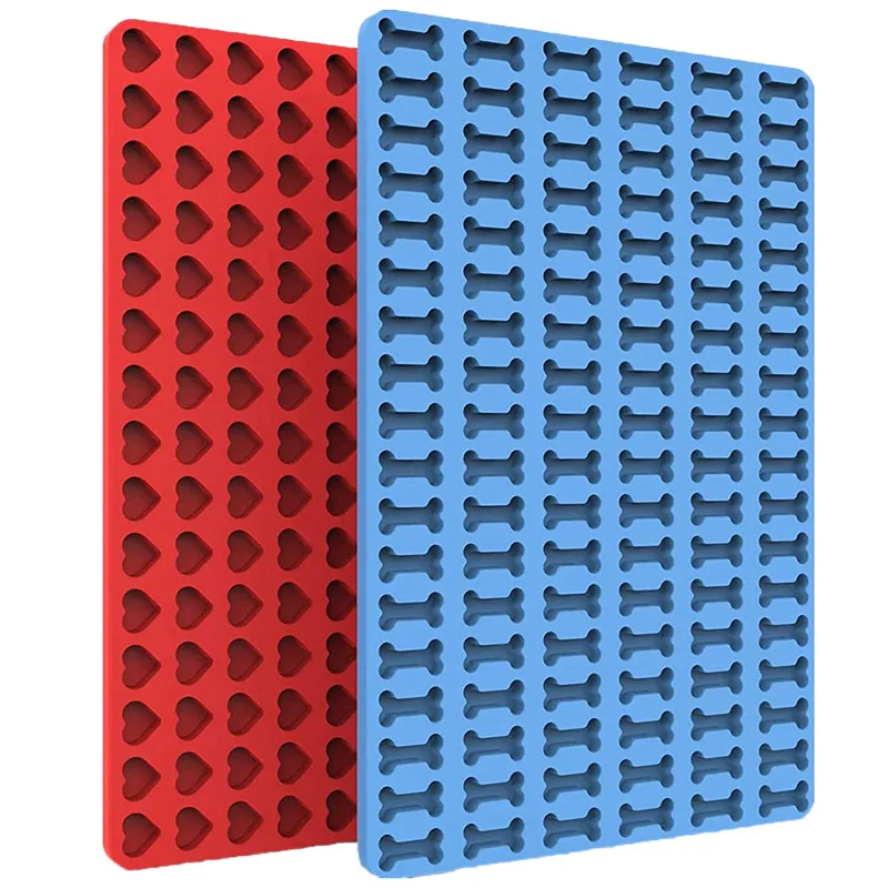 Custom packaging reusable silicone mold dog treat silicone mold ice dog paw molds for dog treats