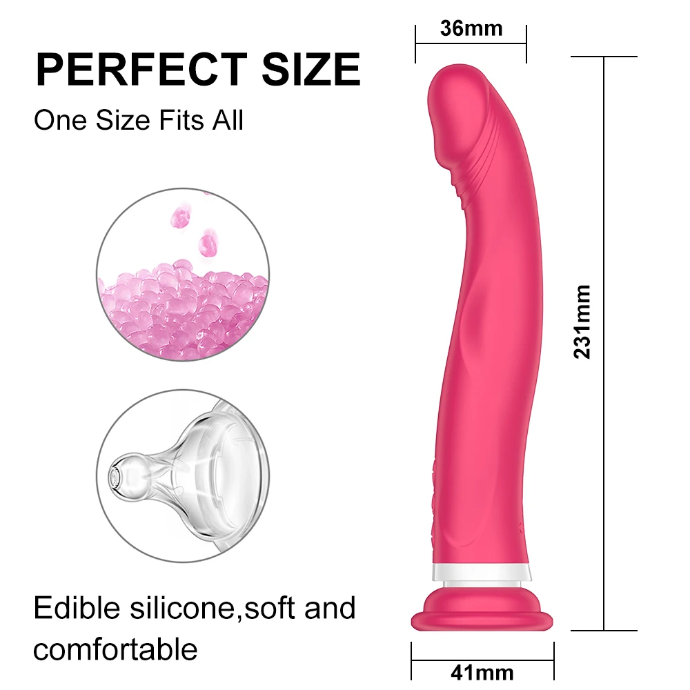 Customizable Strong Suction Cup 10 Vibration Modes Realistic Women Vibrating Dildos Vaginal Massage Wand Vibrator