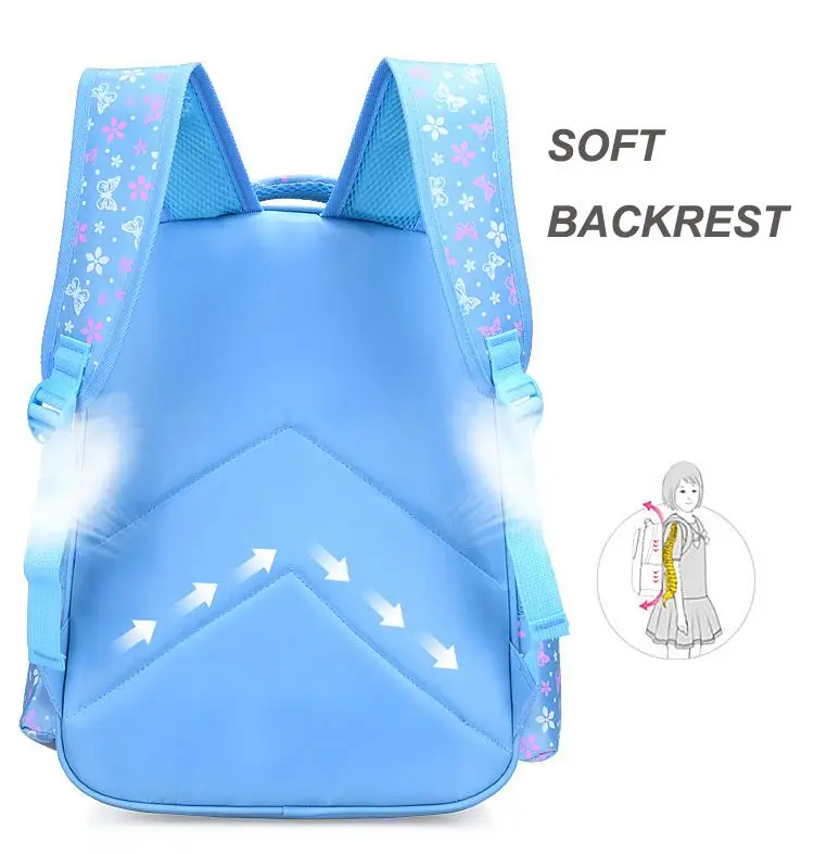 Customized cartoon cute little girl schoolbag cartoon cute princess pattern pink schoolbag backpack