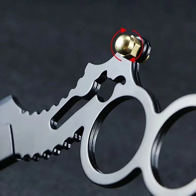 New Double Ring Shaver With Handle Hairdresser Barber Haircut Beard Eyebrow Stainless Steel Safety Razors Shaving Tools For Men