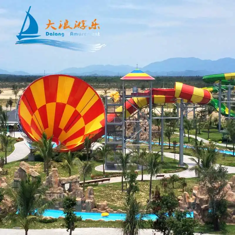 Dalang  Water Park Slides Equipment Fiberglass Water Slides Water Park Manufacturer Factory Aqua Play Equipment For Theme Park