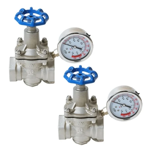 Furui Adjustable Pressure and Pressure Reducing Valve Stainless Steel Threaded Pilot Type with Tap Water Tap Drain Valves