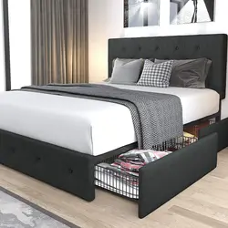 old bedhead king size upholstered beds bedroom sets Bedroom Furniture Tufted Wooden Bed Queen italia bed with headboard