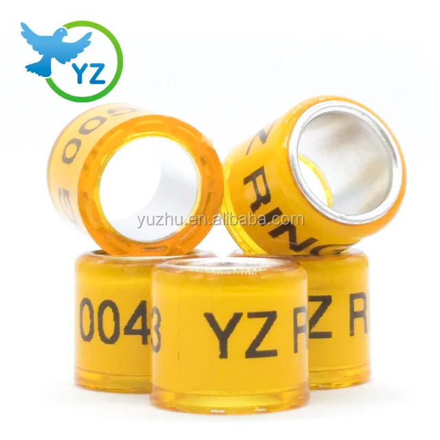 2023 hot sale GOLD 8mm new racing pigeon rings making with crown