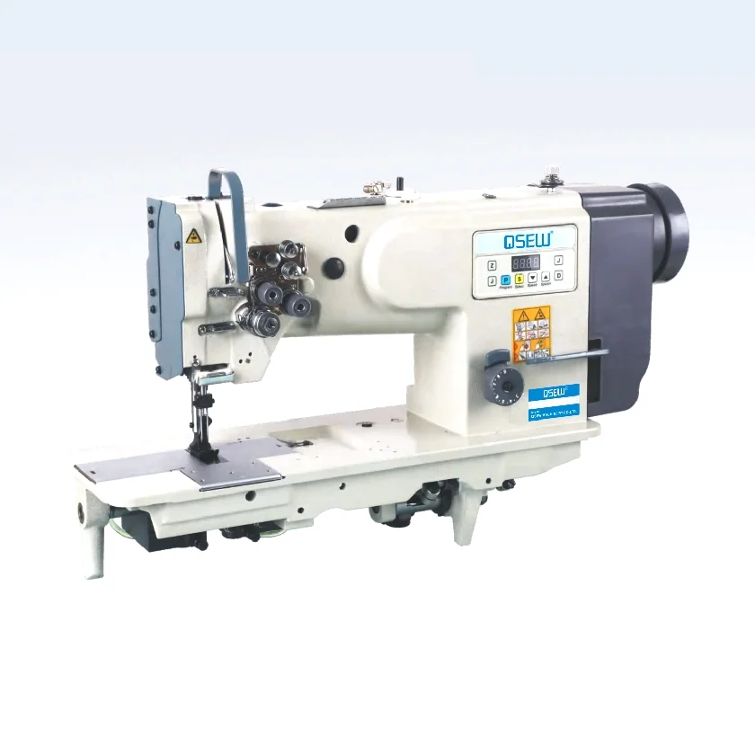  QS-4420D с прямым приводом двойной тремя дополнительными циферблатами и синхронизации шагающая прижимная лапка швейная большой крюк для промышленной швейной