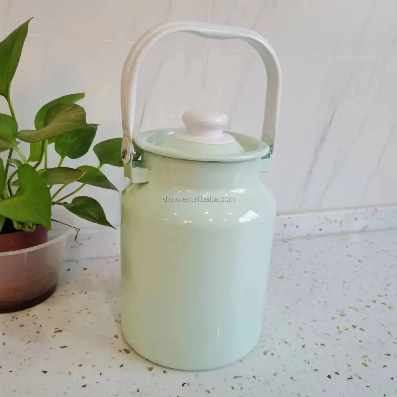 Wholesale Barrel Tea Cans Enamel Bucket Carbon Steel Milk Can 40 Liters Bucket with Spigot