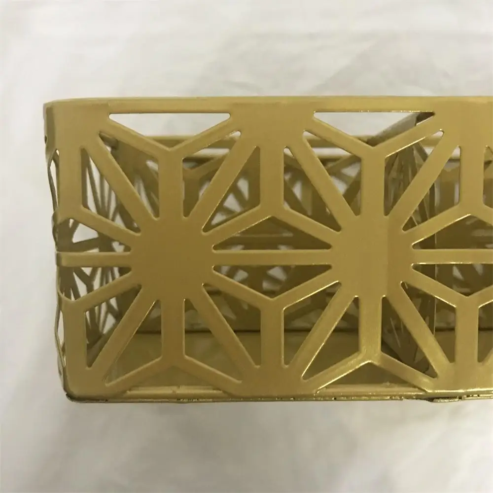 Hot Selling Office Supply Gold 4-Compartments Metal Desk Drawer Organizer Accessories Tray For School