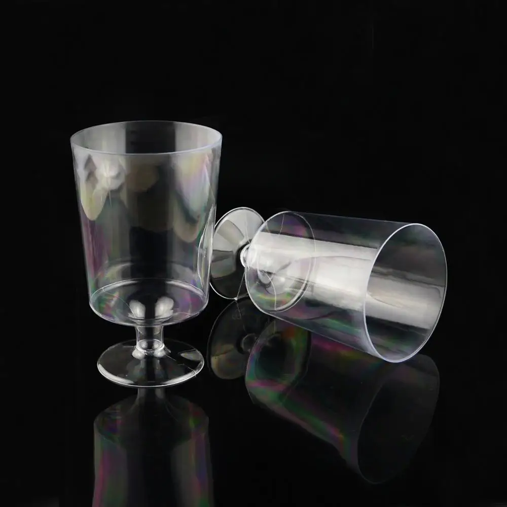 4/5/6 oz PS Plastic Disposable Wine Glasses for Dessert and Drink Convenient Cups for Serving