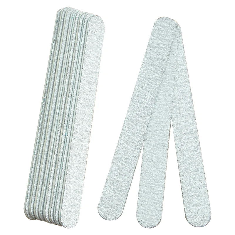 Double Side Custom Logo Abrasive Zebra Gray Emery Board Disposable Wooden Nail File