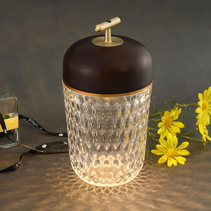  Modern Luxury Lights Touch Lamp Dimmable Bedside Restaurant Party mini Crystal