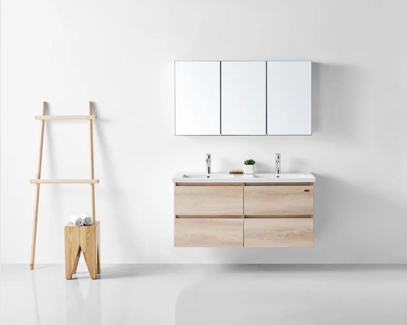 new model 35.5 inch bathroom vanity with big size medicine cabinet