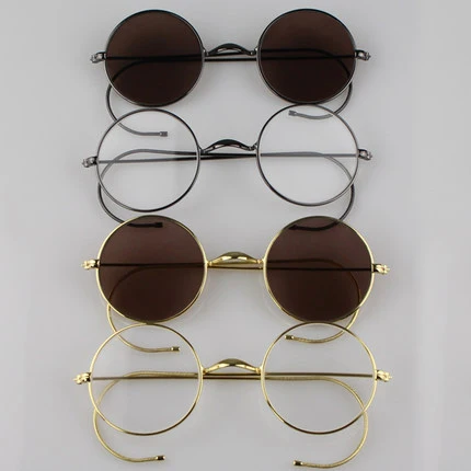 Wholesale Popular Female Optical Frame Round Metal Fashion Glasses Popular Cable arms Optical Glasses Frames For Women