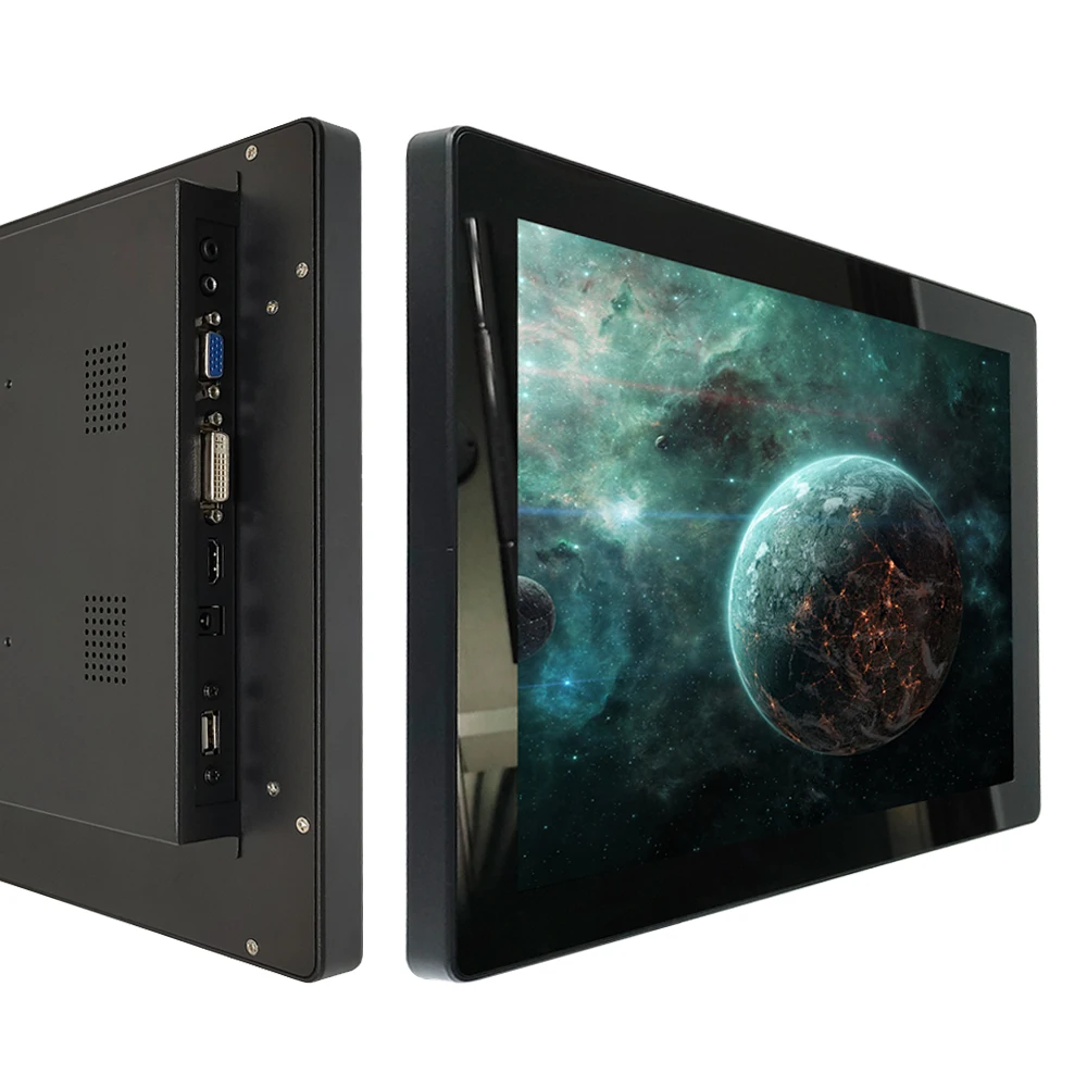 Custom 15 HDMI Monitor Panel PC lcd  IP65 waterproof embedded capacitive  touch screen panel pc Screen Touch monitor