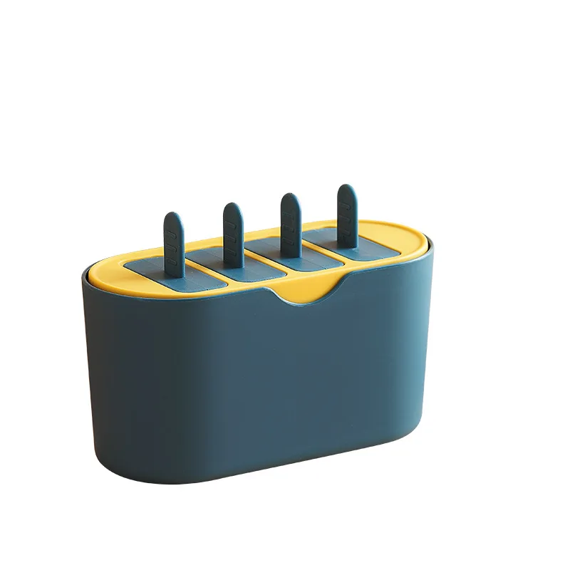 Southeast Asia hot sale 4 Cavities silicone popsicle mini ice cube trays mold