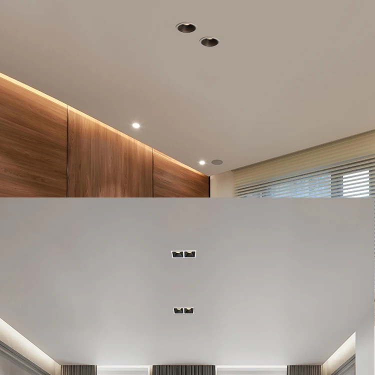 e Led Downlight Aluminum Recessed 7w 10w 9w 12w ceiling lamp spot light for home lighting