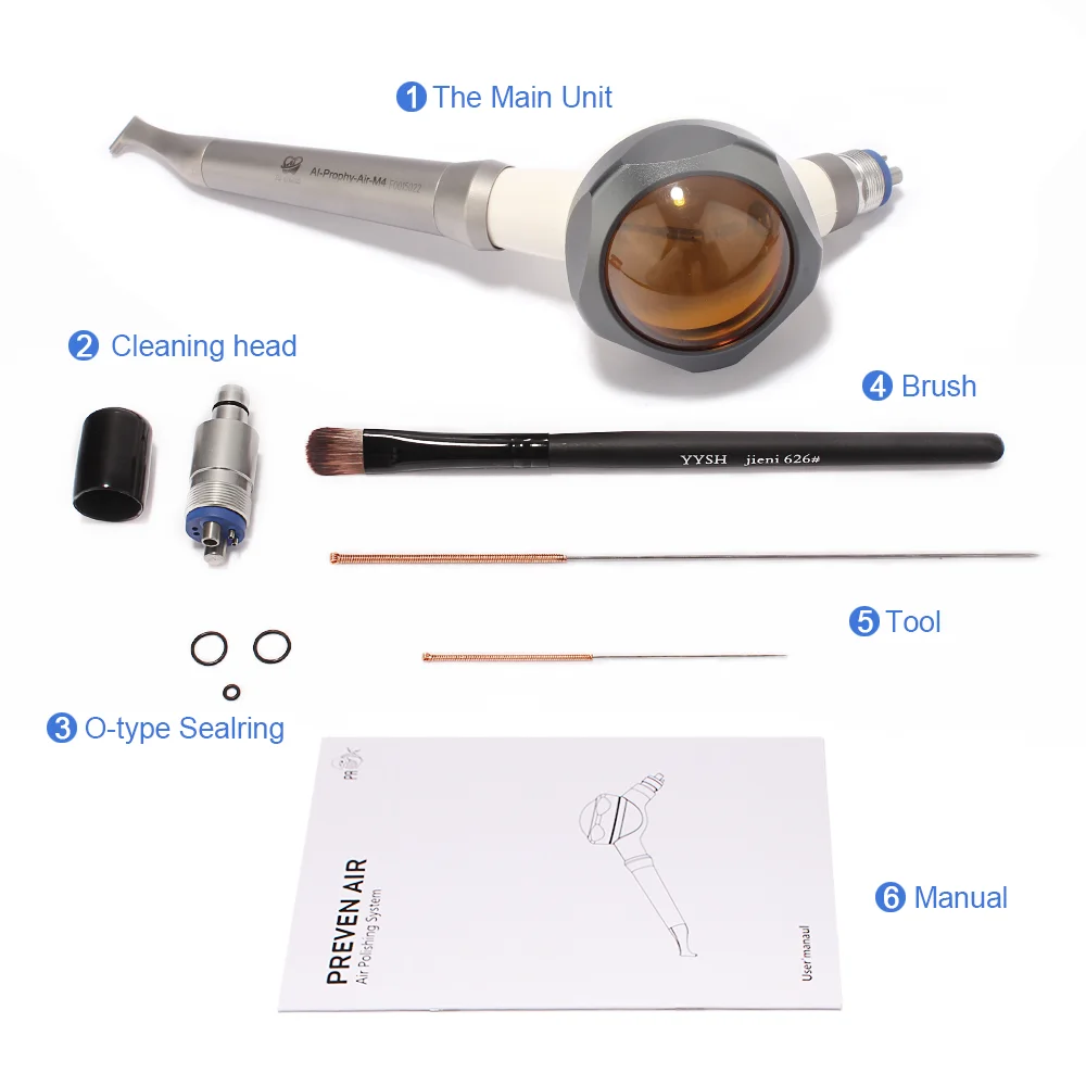 Dental Air Flow Polishing 360 Degree Rotate Prophy Jet Mate fit K-type Coupling Polisher Handpiece Intra Oral Dental Instruments