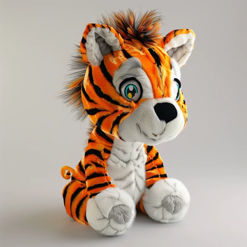 Plush Tiger Zebra Cute Toy Children Simulated Animal Toys big eyes tiger Birthday Gift Decoration For children
