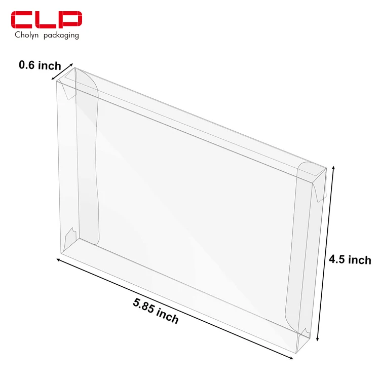 CLP Transparent Boxes Clear Plastic Greeting Card Photo Storage Case