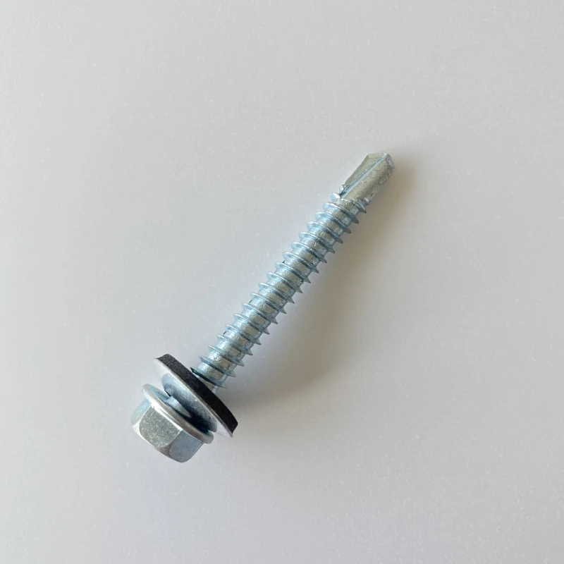 Plastic Strip Collated Drywall Deck Screw Self Drilling Screws with Wing White Zinc