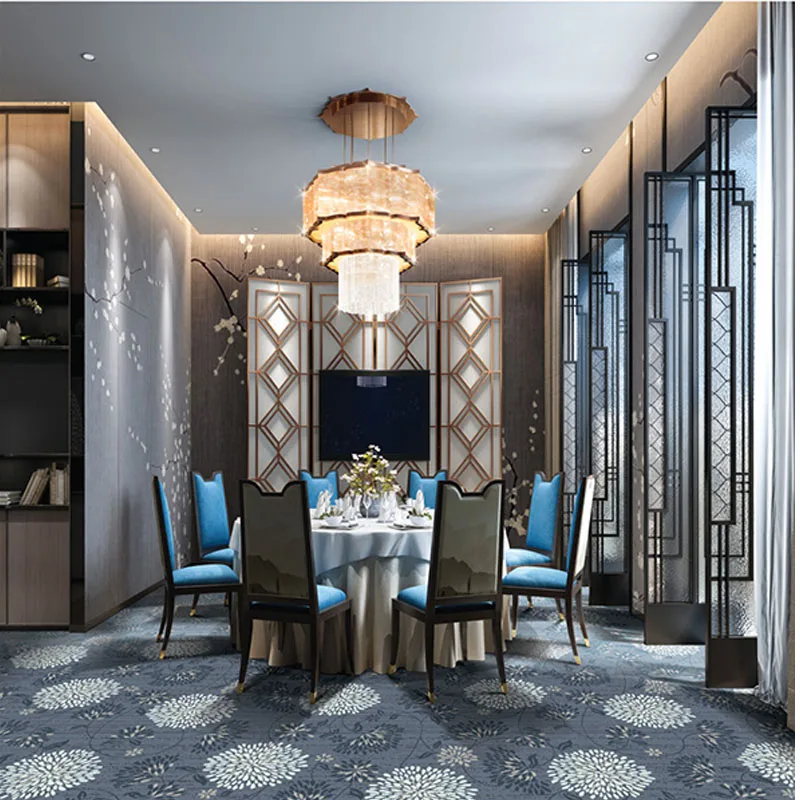 Hotel Printing Carpeting Wall To Wall Hotel Room Carpet For Banquet Hallway