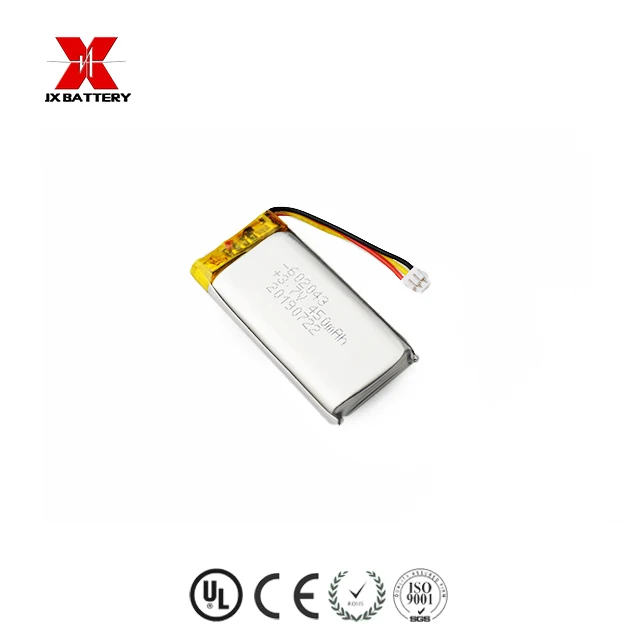 lipo battery 602043 450mAh lithium polymer cell for intelligent sweeper robot
