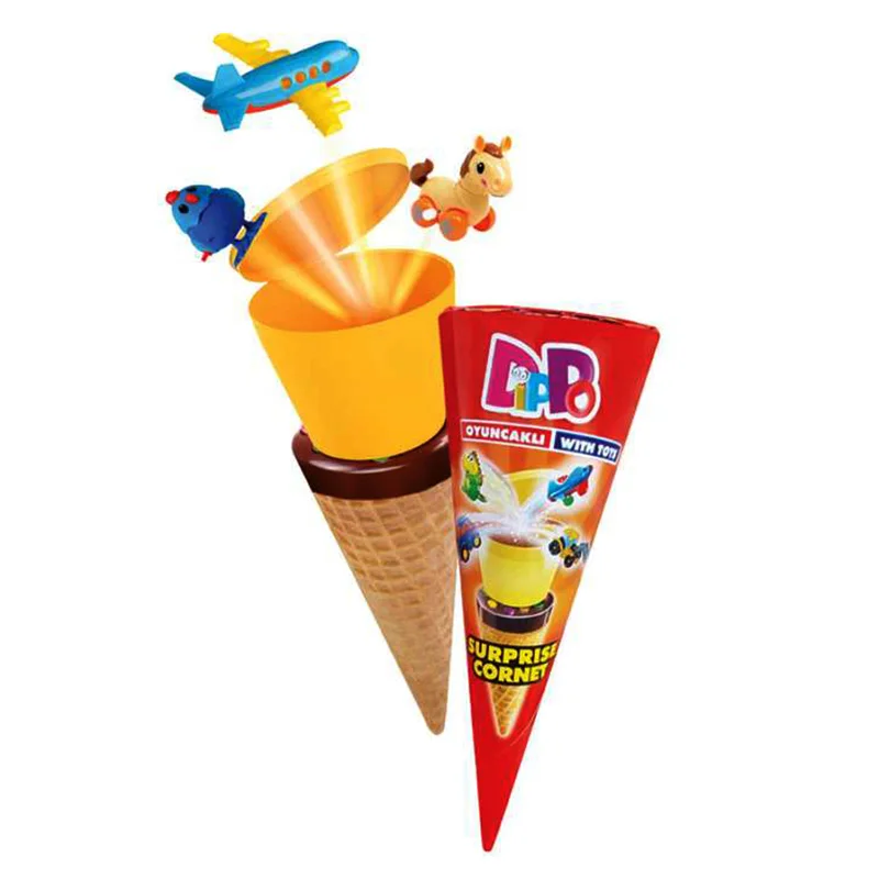 Surprised Ice Cream Cone Sweet Candy Toy Sets Surprise Cornet With Toys