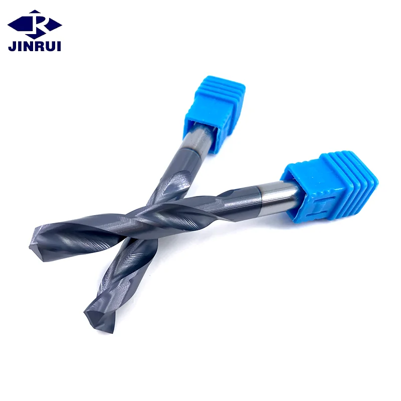 JR127 CNC Straight Shank coating Twist Drill 2mm-2.5mm HRC65 Carbide deep hole Drill Bits