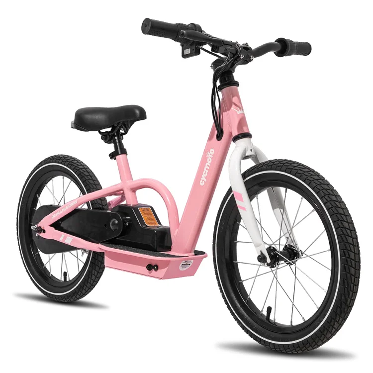 JOYKIE new children sport 80w motor power 14 inch 16 inch kids electric balance bike for kids 3-7 years