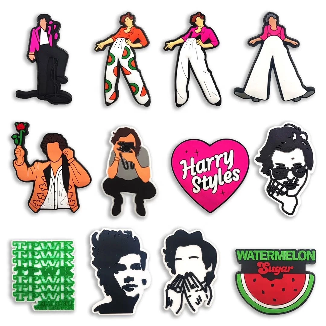 Karol G Singer Shoe Charms New Fashion Happy Charm Shoes Pvc Glow Shoe Charms For Jewelry Making