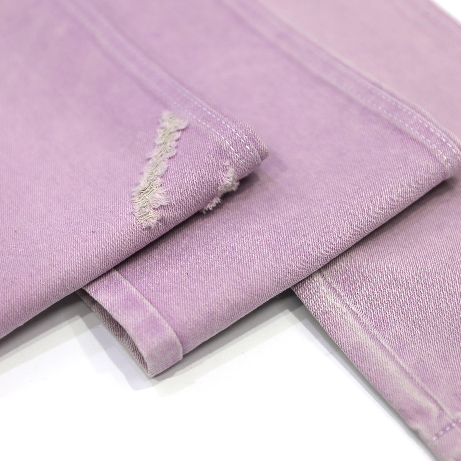 China 71% cotton purple yarn dyed denim fabric for Jeans fabric
