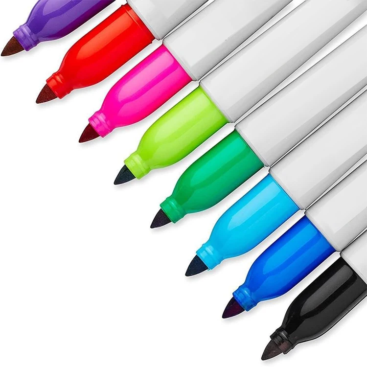 factory custom non toxic quick drying oil based multi-color mini marker permanent paint art marker pen tip for bottle glass