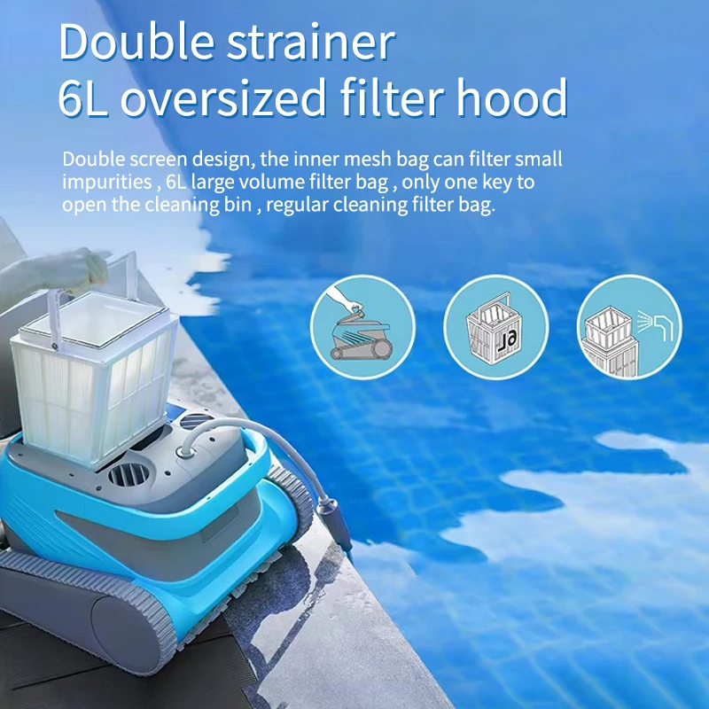Commercial Automatic Pool Vacuum Cleaner with Suction Machine Essential Swimming Pool Cleaning Accessories