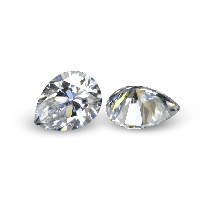 Manufacturers direct  waterdrop pear cut GH color VVS clarity moissanite stone diamond
