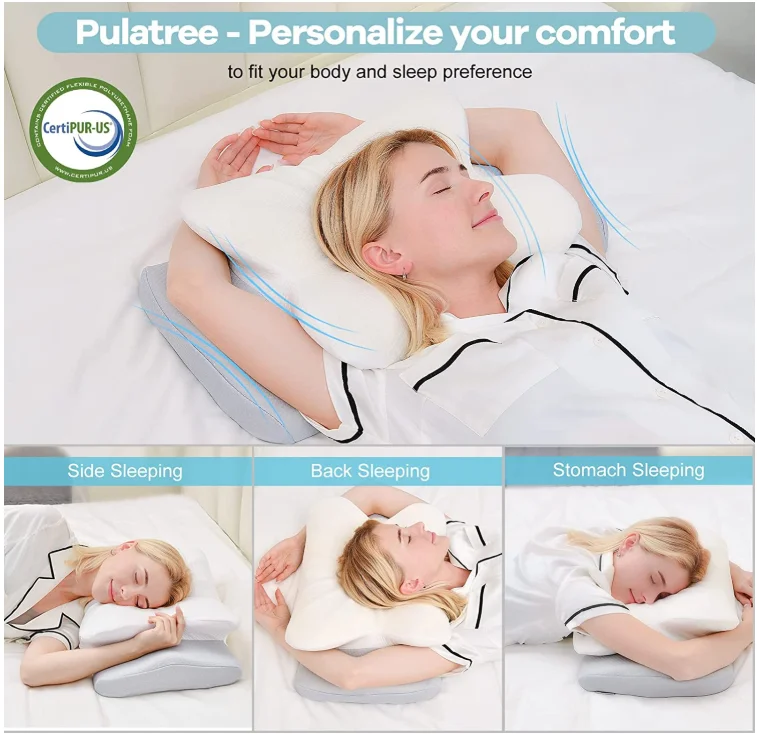 Professional Manufacturer Luxury Cheap Butterfly Shape Sleeping Memory  Pillow