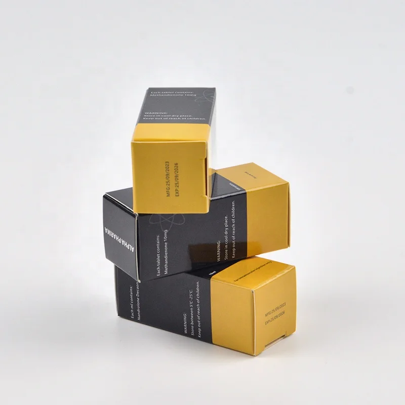 Pharmaceutical folding paper storage box vial packaging boxes for 10ml vials