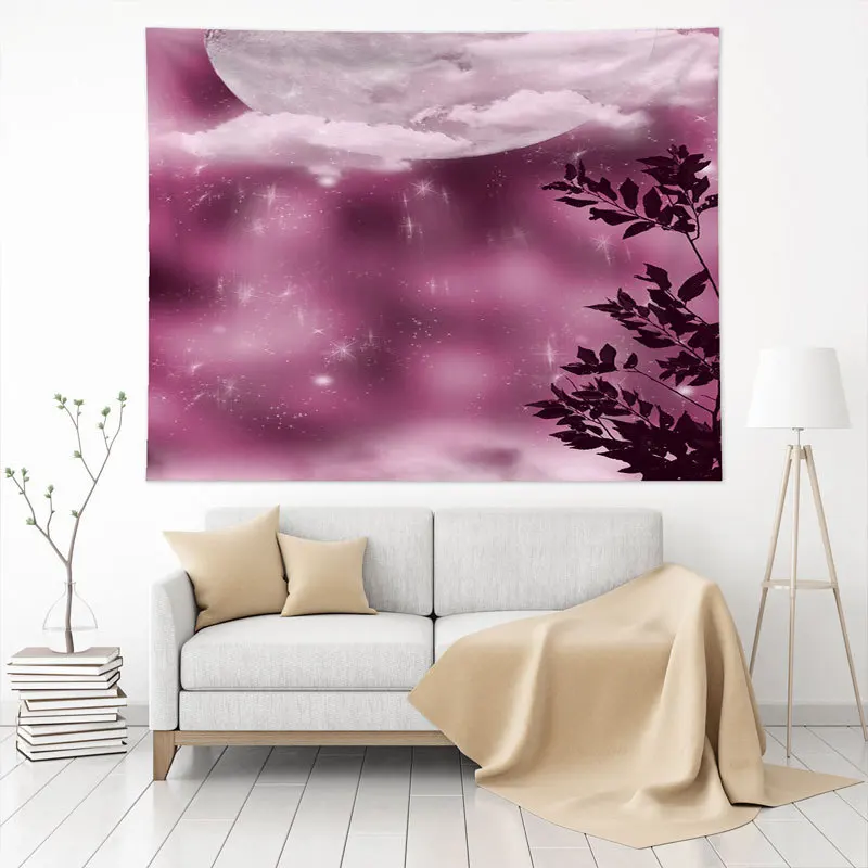 Custom Logo Printed Wall Hanging Tapestry For Home Decor Polyester French Blankets Printing Blanket Decoration Home Wall Carpet