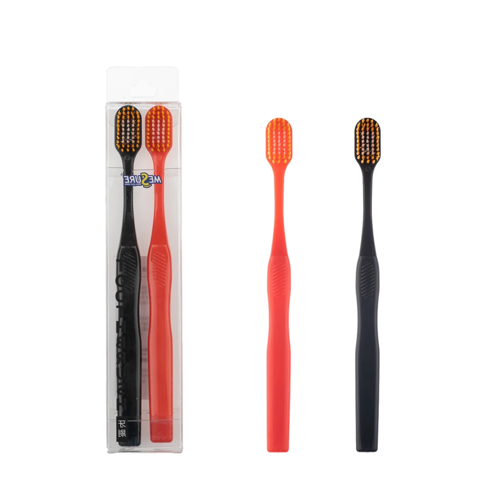 High quality adult antibacterial nano gold bristles toothbrush