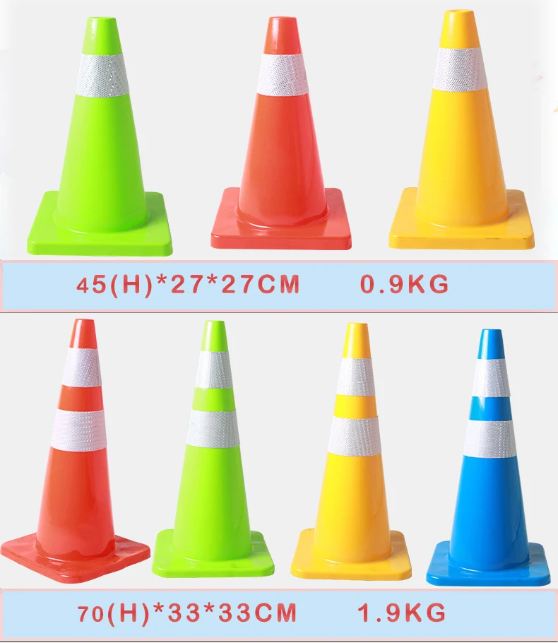 700 mm Reflective Traffic Cones Safety Plastic Cone Road PVC Cones