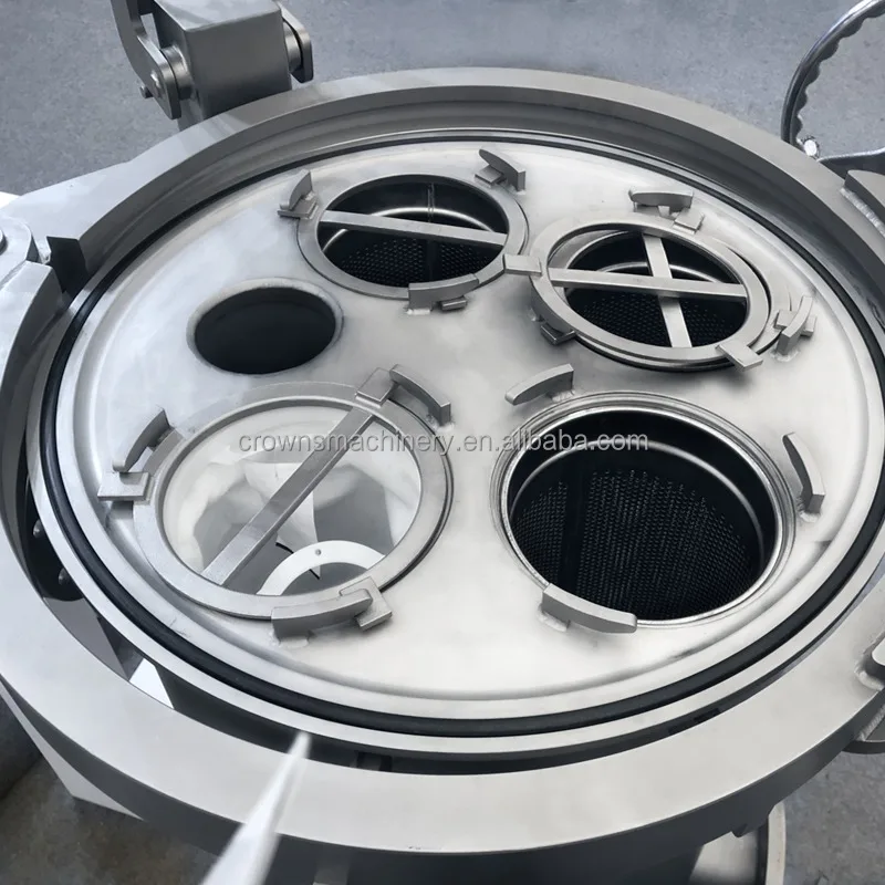 Industrial Stainless Steel Filter Equipment High Pressure Multi-Bag Filter Housing in oil paint ro water system