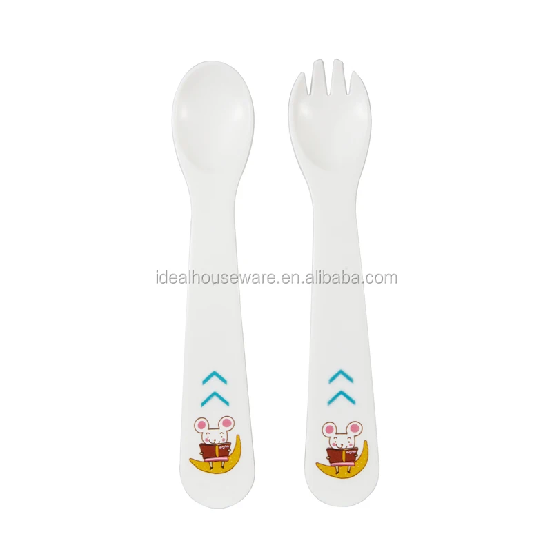 BPA free PP baby spoon and fork set