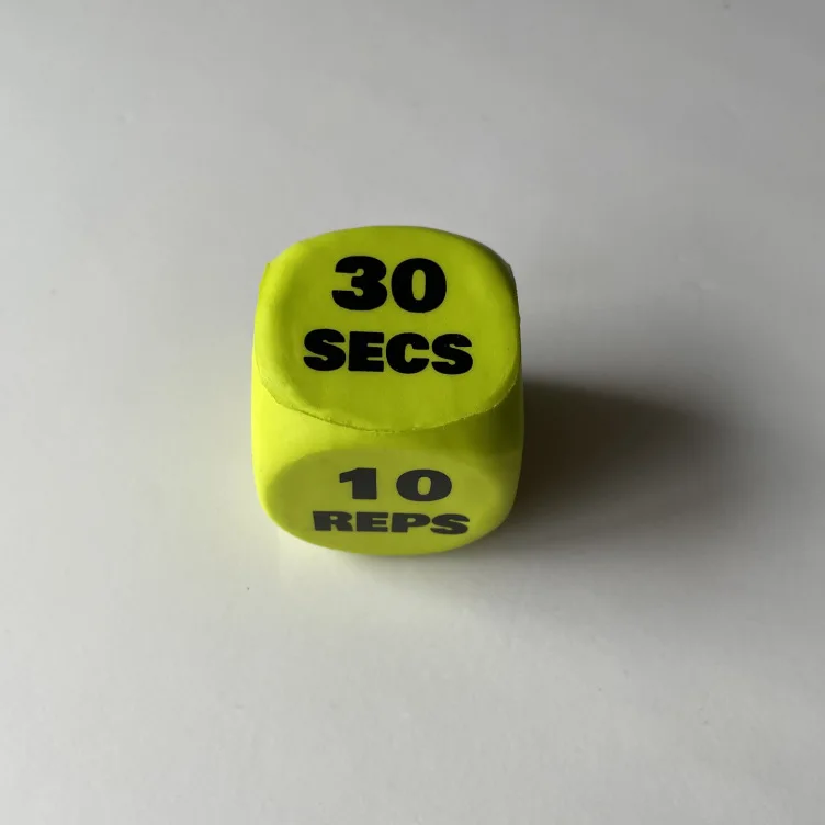 Fitness Exercise Dice for Workout Fun Decision Dice Switch Up Training Routines HIIT and Exercises Home and Gym