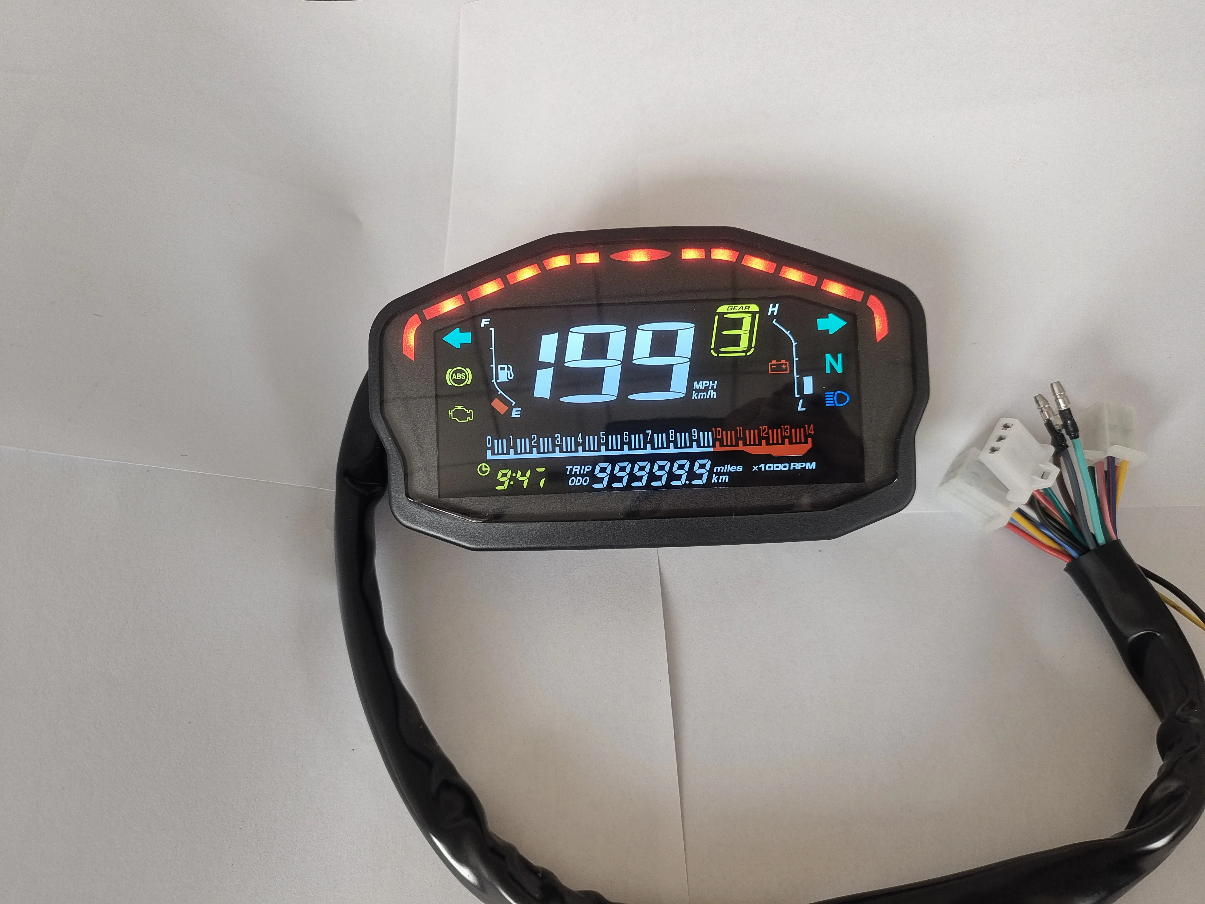 China Factory Good Quality Waterproof Smart Customize Meter Display Motorcycle Digital Meter