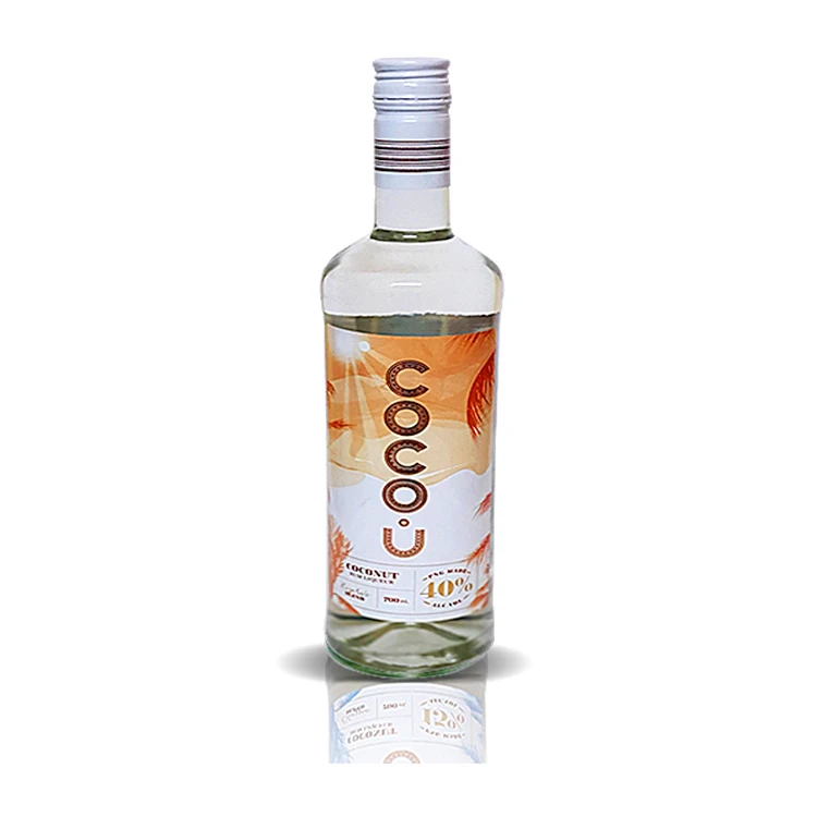 
CocoU Coconut Rum Cheap Wholesale Alcoholic Beverage 15% alc 25% alc 40% 750ml Glass Bottle Coconut Rum  (1600305753970)