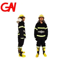 High qualityfire fighting suit includes helmet, boots, gloves, belt