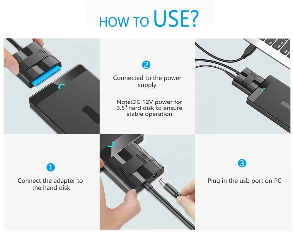  Кабель-переходник ZENBEL USB 3 0 на Sata кабель-конвертер USB3.0 для жестких дисков Samsung Seagate WD 2 5 HDD