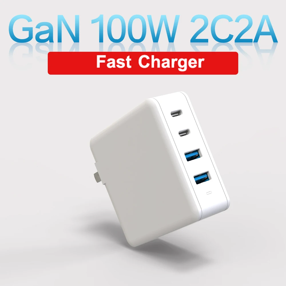 Большая сила Великобритании/ЕС/США Plug 65 Вт 100W 120W 150W Ган PD USB-C зарядное устройство для мобильного телефона ноутбука быстрое