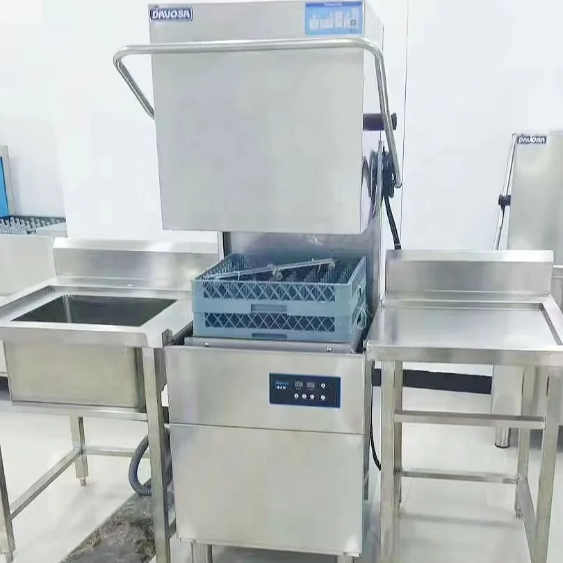 ISO9001 CE Industrial Freestanding Stainless Steel Dish washer Machine  Commercial Dishwasher Hotels Kitchens