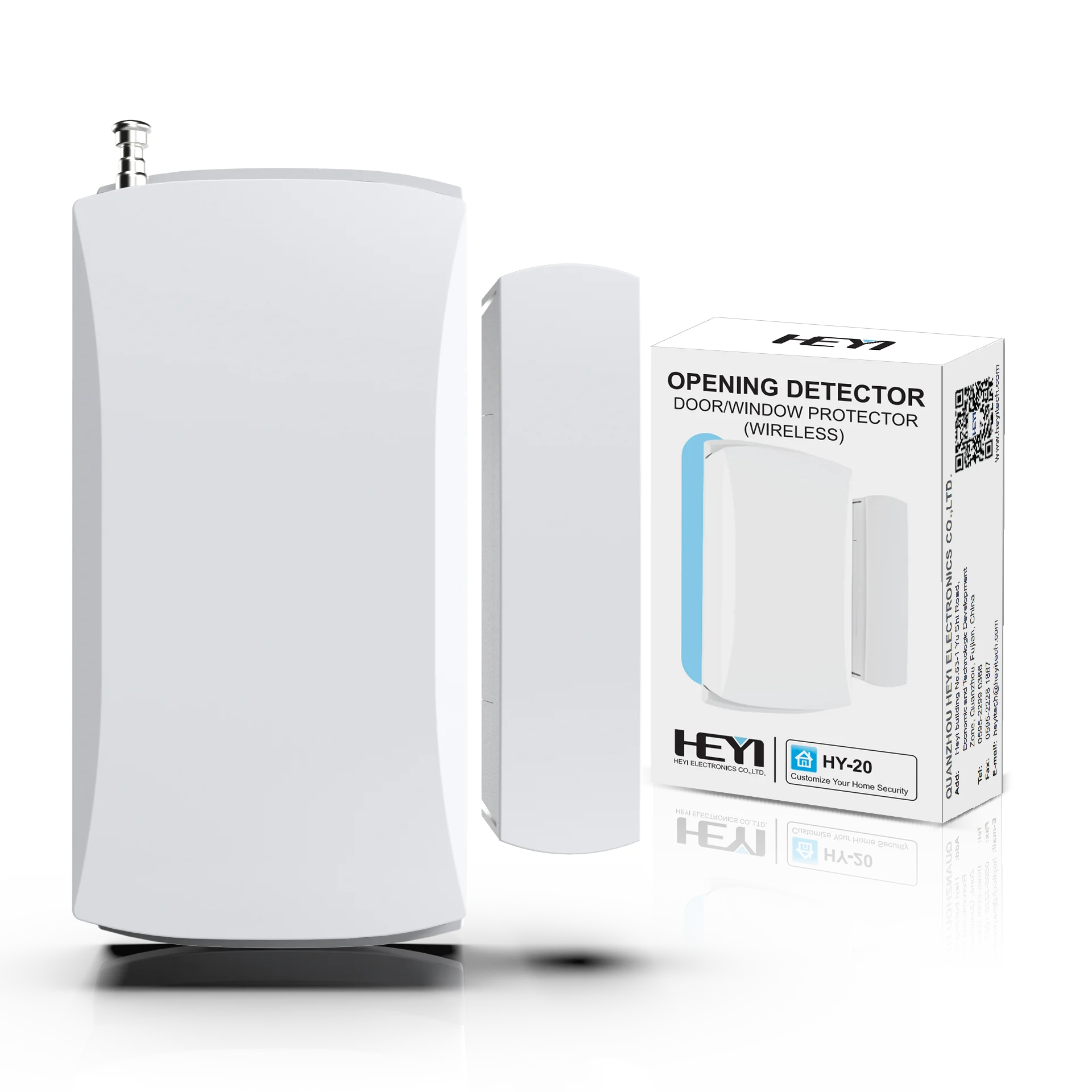 HY-20 factory price Adopts SMT  micro power consumption Wireless  Door/Window sensor